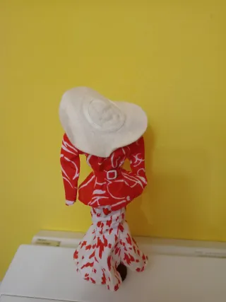 Vestito Barbie Rosso e Bianco
