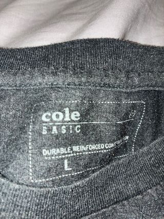 Camiseta Cole Básica Gris Talla L