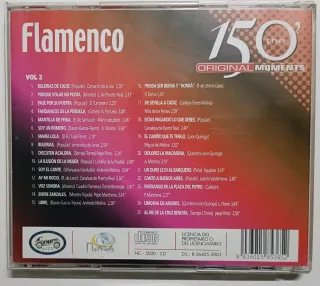 2 CDs Flamenco 150' Original Moments