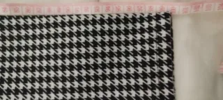 Pantalones de cuadros blanco y negro