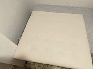 Cabecero Cama Piel Sintética Blanco 120cm