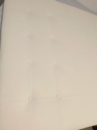 Cabecero Cama Piel Sintética Blanco 120cm