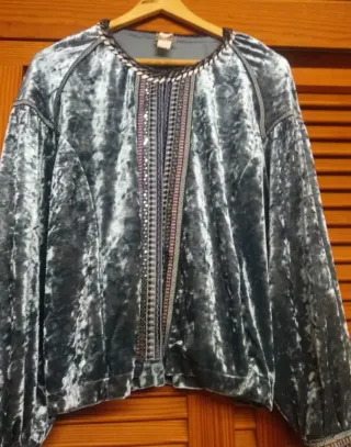 Chaqueta terciopelo bordada fiesta