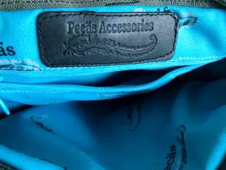 Bolso de cuero Pelo Negro y Blanco