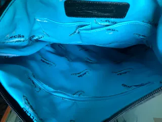 Bolso de cuero Pelo Negro y Blanco