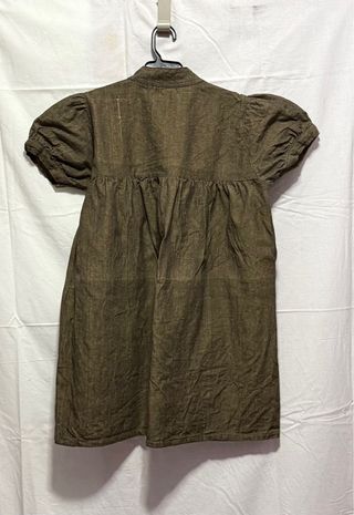 Blusa manga corta verde oliva