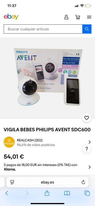 Cámara Vigilancia Philips para bebes  o puerta