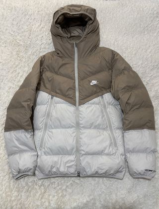 Piumino Nike Invernale Marrone e Bianco