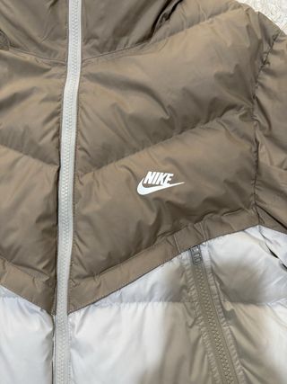 Piumino Nike Invernale Marrone e Bianco