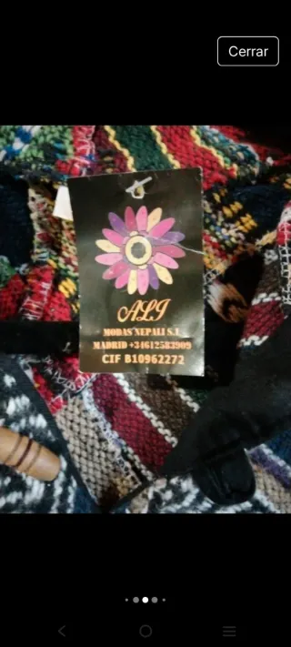 Poncho estilo hippie nuevo made in Nepal