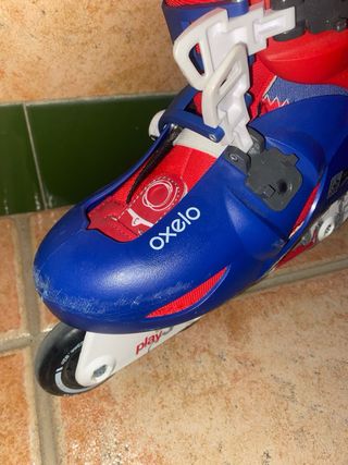 Pattini inline Oxelo blu e rossi