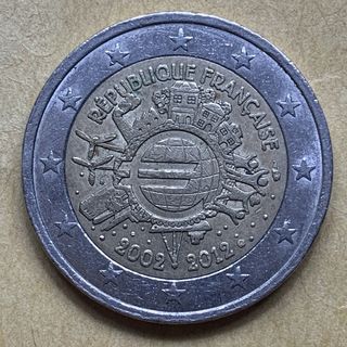 Moneta commemorativa 2 Euro Francia 2012