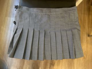 Minifalda El Ganso cuadros blanco y negro