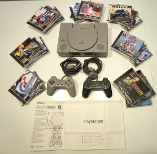 PlayStation 1 Sony Grigio + 2 Controller