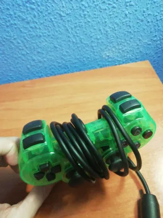 Controller PS2 Verde Trasparente