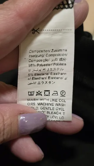 Pantalón Palazzo Negro Pierna Ancha Botones