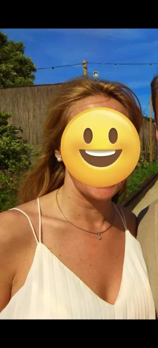 Vestido de fiesta blanco y negro