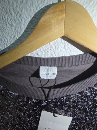 Sudadera Zara lentejuelas 11-12 años (152cm)