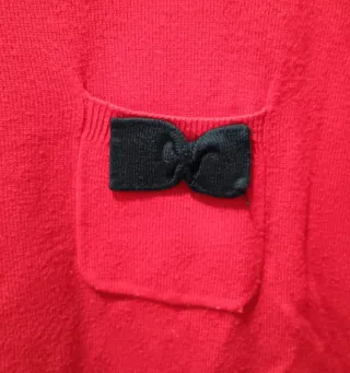 Jersey manga corta rojo y negro