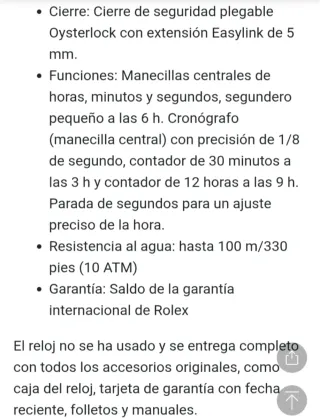 Reloj Rolex Daytona Oro Verde