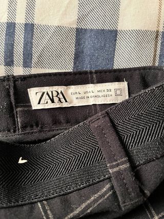 Pantalón Zara cuadros hombre