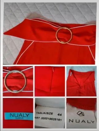 Pantaloni palazzo eleganti rossi