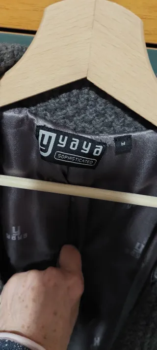 Cappotto YAYA lana grigio elegante