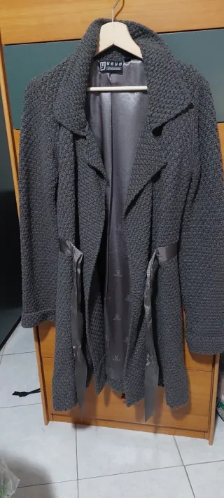Cappotto YAYA lana grigio elegante