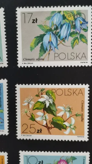 Sellos Polonia Flores - lote 25