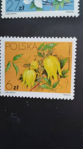 Sellos Polonia Flores - lote 25