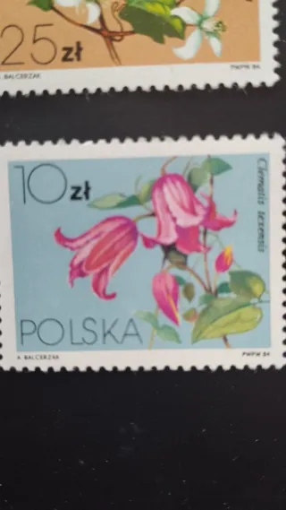 Sellos Polonia Flores - lote 25