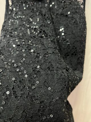 Vestido negro lentejuelas Nochevieja