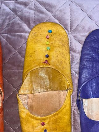 Babuchas Marroquíes Cuero Talla 35