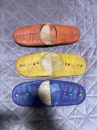 Babuchas Marroquíes Cuero Talla 35