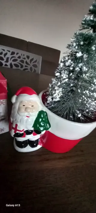 Porta piantina Babbo Natale con albero in omaggio