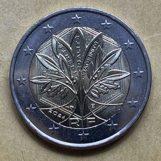 Moneta 2 Euro Francia 2024 Nuovo Design