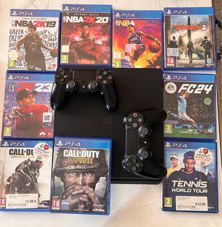 PS4 Slim 500GB + 2 Mandos