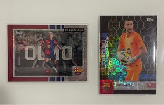 Lote 2 Holo Paralels FC Barcelona Topps