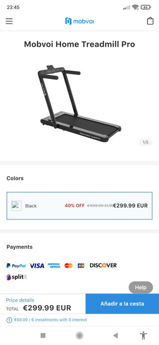 Cinta de correr Mobvoi Home Treadmill Pro