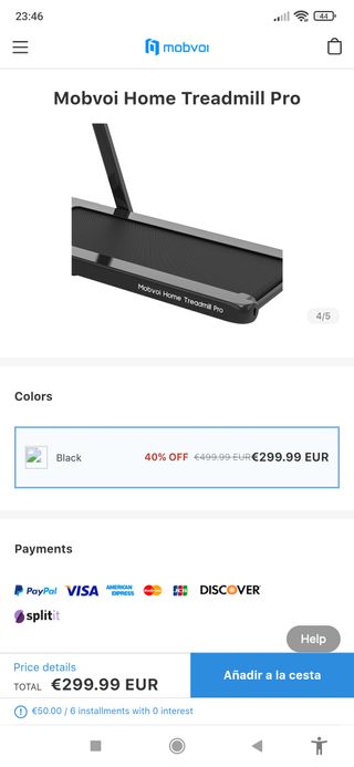 Cinta de correr Mobvoi Home Treadmill Pro