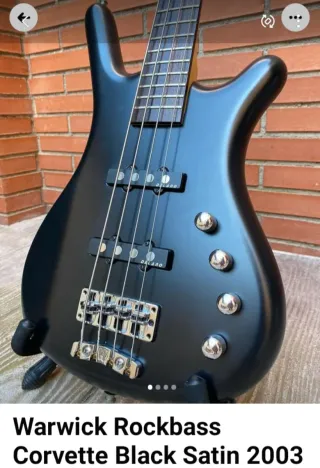 Warwick Rockbass Corvette Black Satin 2003
