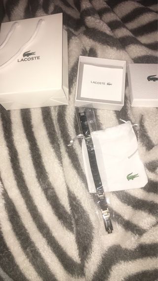 Pulsera Lacoste Negra