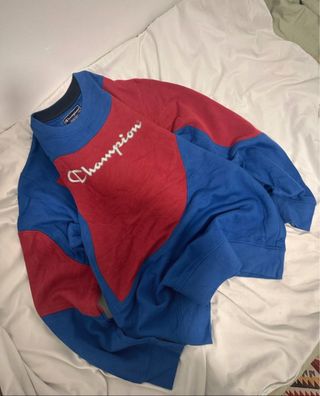 Sudadera Champion Roja y Azul