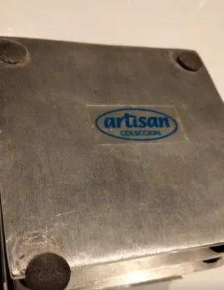 Posavasos metálicos plateados