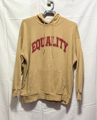 Sudadera Beige con EQUALITY