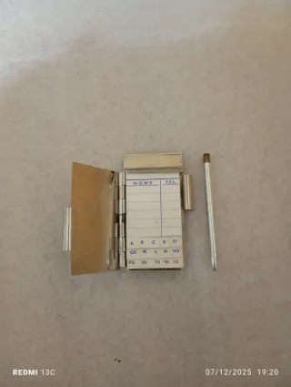 Taccuino da scrivania cromato