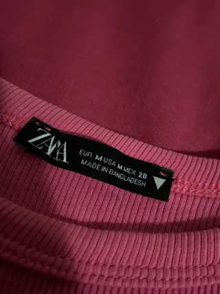 Top Zara Rosa Verano