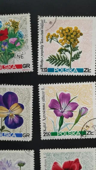 Sellos Polonia Flora - Lote 26