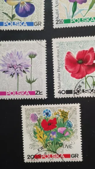 Sellos Polonia Flora - Lote 26
