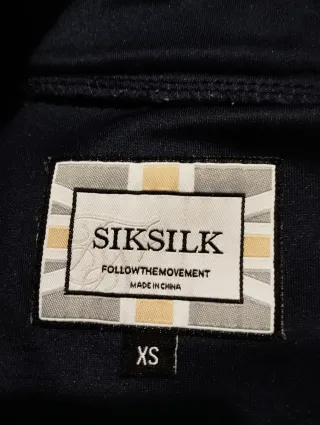 Sudadera SikSilk Hombre Azul y Blanco